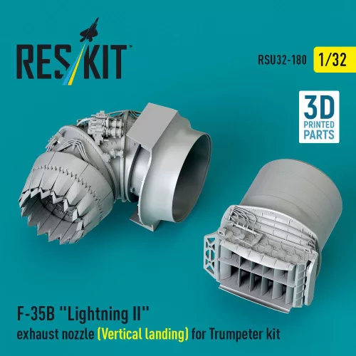 Reskit - F-35B Lightning II exhaust nozzle (Vertical landing) for Trumpeter kit (3D printed)