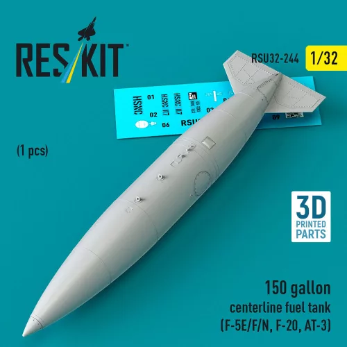 Reskit - 150 gallon centerline fuel tank (F-5E/F/N, F-20, AT-3) (1 pcs) (3D Printed)
