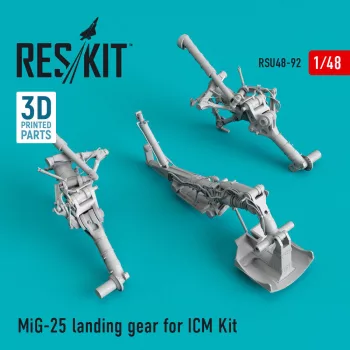 Reskit - MiG-25 landing gear for ICM Kit