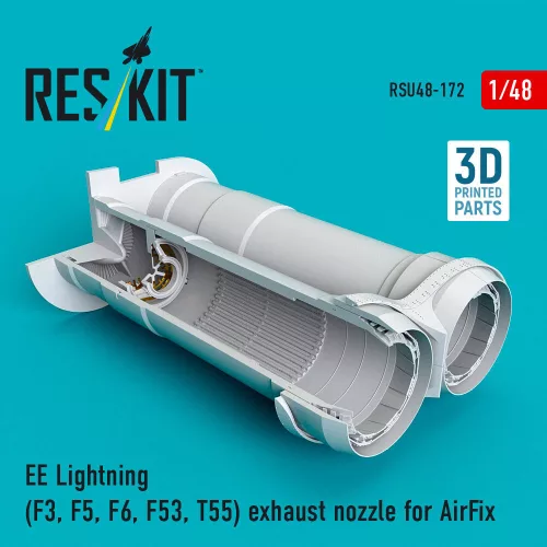 Reskit - EE Lightning (F3 F5 F6 F53 T55) exhaust nozzle for AirFix kit (3D Printed)