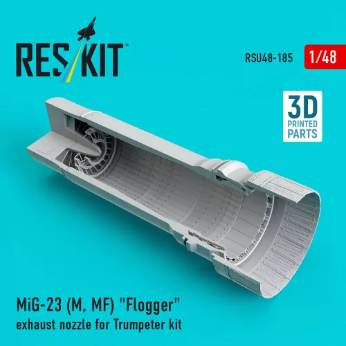 Reskit - MiG-23 (M MF) Flogger exhaust nozzle for Trumpeter kit (3D Printed)