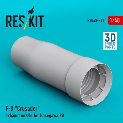 Reskit - F-8 Crusader exhaust nozzle for Hasegawa kit (3D Printed)