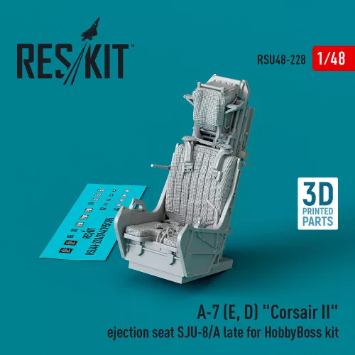 Reskit - A-7 (E D) Corsair II ejection seat SJU-8/A late for HobbyBoss kit (3D Printed)