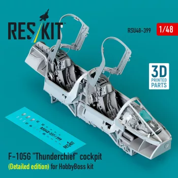   Reskit - F-105G Thunderchief cockpit (Detailed edition) for HobbyBoss kit (3D Printed)