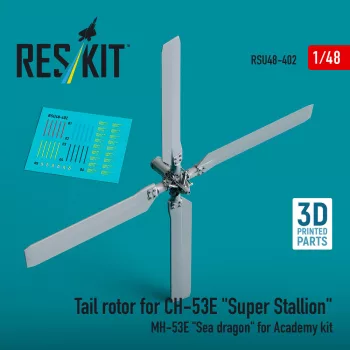   Reskit - Tail rotor for CH-53E Super Stallion MH-53E Sea dragon for Academy kit (3D printed)