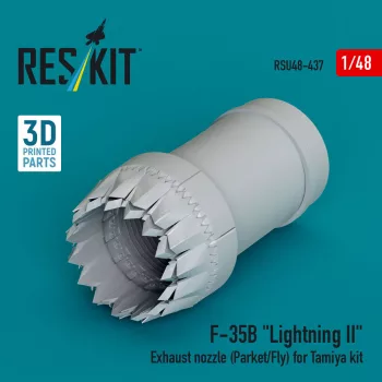   Reskit - ?F-35B Lightning II exhaust nozzle (Parked/Fly) for Tamiya kit (3D printed)