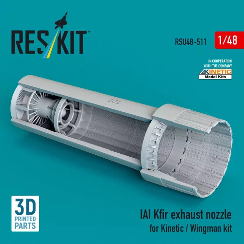Reskit - IAI Kfir exhaust nozzle for Kinetic / Wingman kit (3D Printed)