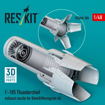   Reskit - F-105 Thunderchief exhaust nozzle for Revell/Monogram kit (3D Printed)