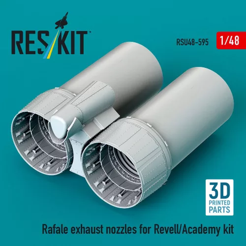 Reskit - Rafale exhaust nozzles for Revell/Academy kit (3D Printed)