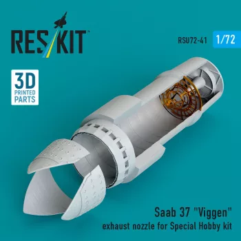   Reskit - Saab 37 Viggen exhaust nozzle for Special Hobby kit (3D Printed)