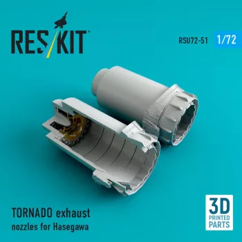  Reskit - TORNADO exhaust nozzles for Hasegawa kit (3D Printed)