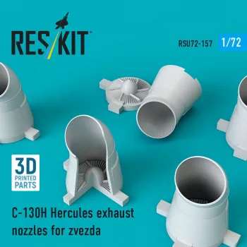  Reskit - C-130H Hercules exhaust nozzles for Zvezda kit (3D Printed)