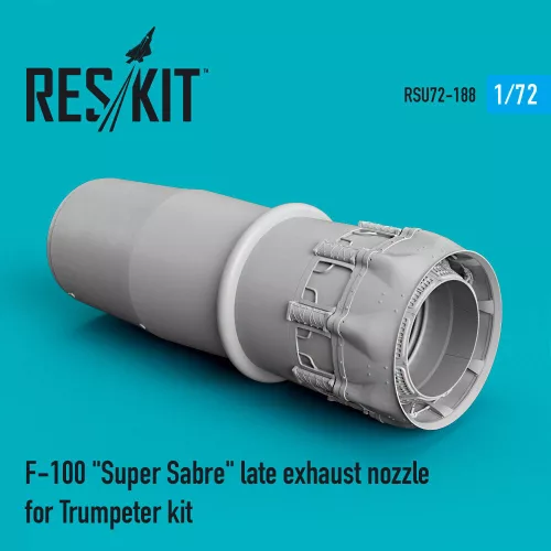 Reskit - F-100 Super Sabre late exhaust nozzle for Trumpeter kit