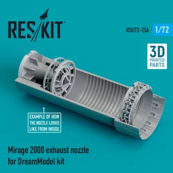   Reskit - Mirage 2000 exhaust nozzle for DreamModel kit (3D Printed)