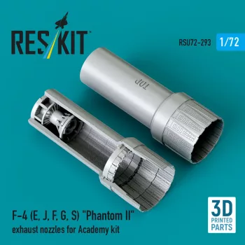   Reskit - F-4 (E, J, F, G, S) Phantom II exhaust nozzles for Academy kit (3D Printed)