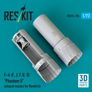   Reskit - F-4 (E, J, F, G, S) Phantom II exhaust nozzles for Revell kit (3D Printed)