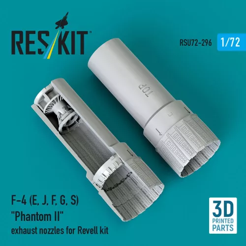 Reskit - F-4 (E, J, F, G, S) Phantom II exhaust nozzles for Revell kit (3D Printed)