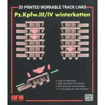   Rye Field Model - Tracks for Pz.III/IV Winterketten (3D printed)