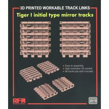   Rye Field Model - Tracks forTiger I initial type mirror (3D printed)