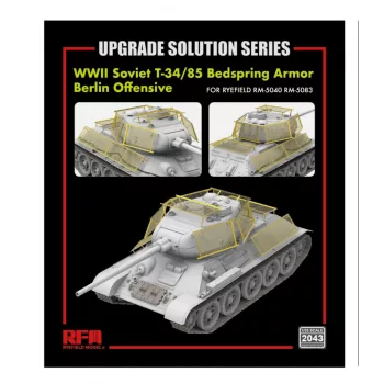   Rye Field Model - Soviet T-34/85 Bedspring Armor (Berlin Offensive)