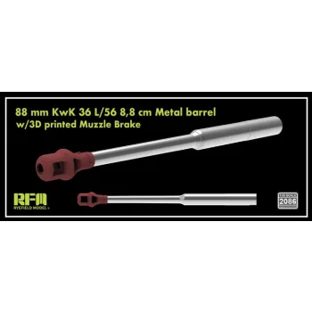   Rye Field Model - Upgrade set 88 mm KwK 36 L/56 metal barrel w/3D