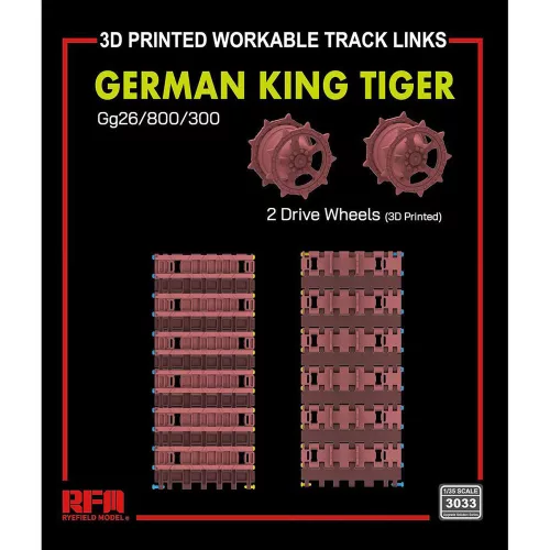 Rye Field Model - German King Tiger GG26/800/300
