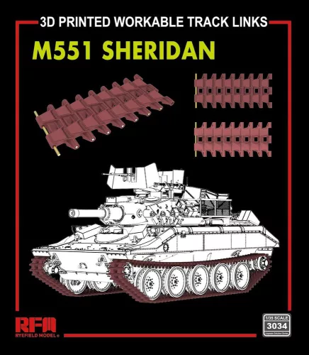 Rye Field Model - M551 Sheridan Workable Track Links