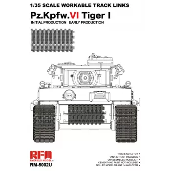 Rye Field Model - Workable track links for Tiger I early