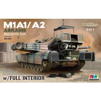 Rye Field Model - M1A1/ A2 Abrams w/Full Interior 2 in 1