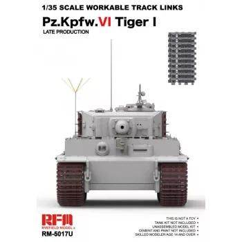 Rye Field Model - Workable track links for Tiger I late