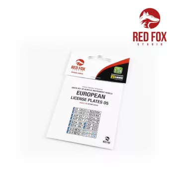 Red Fox Studio - 1/24 European Lincense plates vol.05