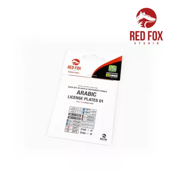 Red Fox Studio - 1/24 Arabic License Plates vol.01