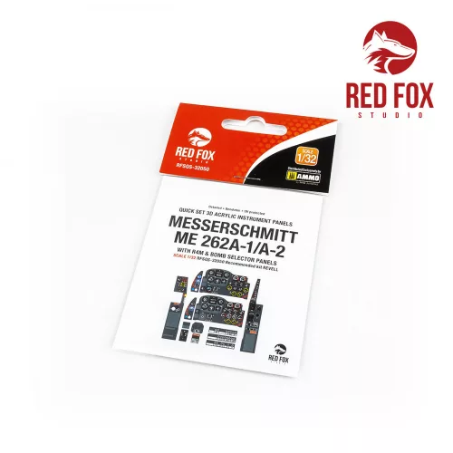 Red Fox Studio - 1/32 Messerschmitt Me 262A-1/A-2 with R4M & Bomb selector (for Revell kit)