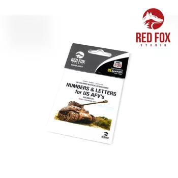   Red Fox Studio - 3D Resin Foundry Numeral & Letters for US AFV’s vol.01