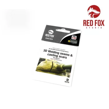   Red Fox Studio - 3D Welding Seams & Casting Scars vol.01 (3D acrylic colored resin upgrade parts)
