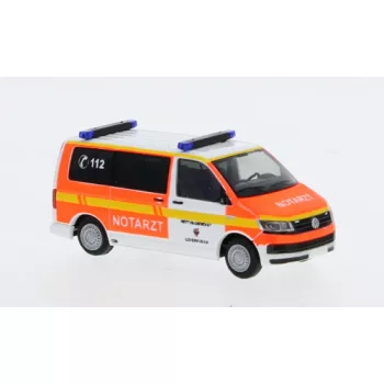 Rietze - VW T6 Bus, Rettungsdienst Leverkusen, 1:87