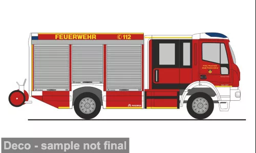 Rietze - Magirus Magirus HLF Team Cab, Feuerwehr Friedrichsthal, 1:87