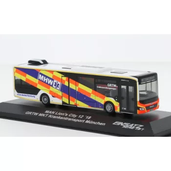   Rietze - MAN Lion s City 12, 2018, GRTW MKT Krankentransport München, 1:87