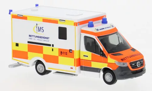 Rietze - Wietmarscher Ambulanzfahrzeuge RTW, IMS Rettunsdienst, 1:87