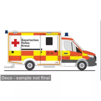   Rietze - Wietmarscher Ambulanzfahrzeug RTW, 2018, BRK KV Passau, 1:87