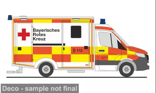 Rietze - Wietmarscher Ambulanzfahrzeug RTW, 2018, BRK KV Passau, 1:87