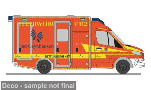 Rietze - GSF RTW, 2018, FW Bad Oeynhausen, 1:87
