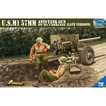   Riich Models - U.S.M1 57mm Anti-tank Gun on M2 carriage Late Version