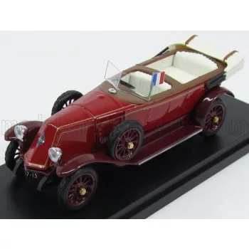   Rio-Models - RENAULT 40CV CABRIOLET OPEN PRESIDENTIAL 1925 - PERSONAL CAR GASTON DOUMERGUE 2 TONE RED