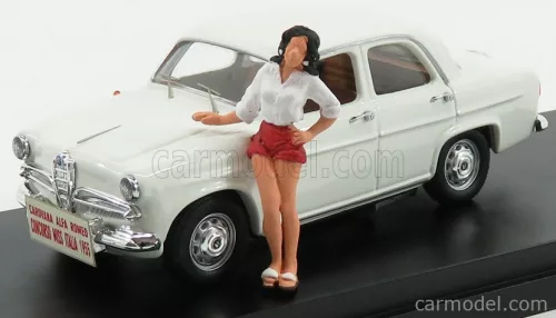 Rio-Models - Alfa Romeo Giulietta Concorso Miss Italia 1955 With Figure White