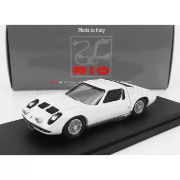   Rio-Models - LAMBORGHINI MIURA P400 1967 - PERSONAL CAR JOHNNY HALLYDAY WHITE