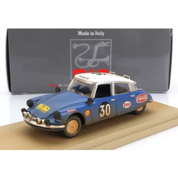   Rio-Models - CITROEN DS19 (dirty and night version) N 30 RALLY EAST AFRICAN SAFARI 1965 BOB NEYRET - JACQUES TERRAMORSI BLUE WHITE
