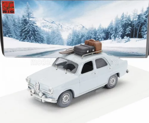 Rio-Models - ALFA ROMEO GIULIETTA Ti VACANZE INVERNALI WINTER HOLIDAYS 1959 LIGHT BLUE