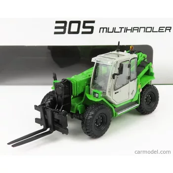   Ros-Model - Sennebogen 305 Multihandler Telescopic Tractor Green Silver