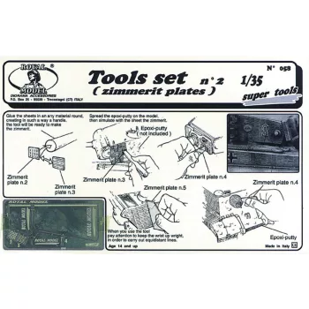 Royal Model - Tool set n. 2 for zimmerit application